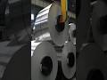 The process of rolling giant aluminum slabs. Japanese aluminum recycling factory.