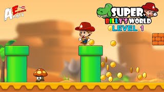 Super Billy's World - Level 1 / Gameplay Walkthrough (Android, iOS) screenshot 1
