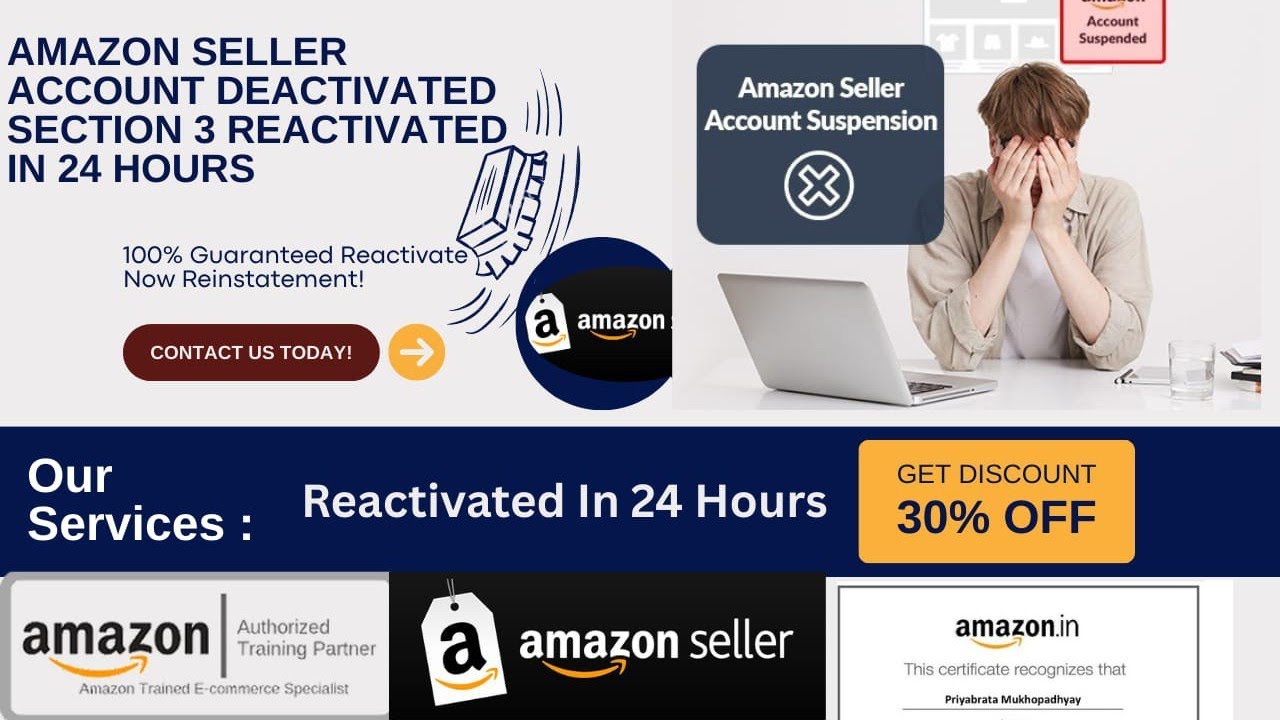 Deactivated Reactivated Services Amazon Seller section 3 - Limsho Company 
