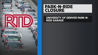 Repair Project Taking Place At DU RTD Park-N-Ride