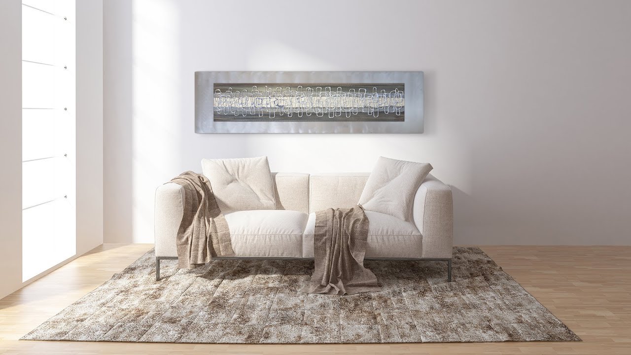 Cream Cluster Silver Wall Art UK YouTube