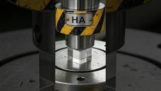 Tempered Glass Cube vs Hydraulic Press | Satisfying Explosion in Macro (HA)