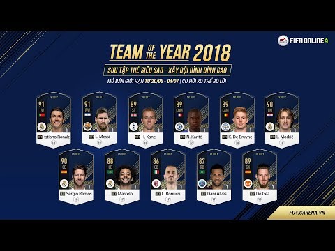 Mùa Team Of The Year 2018 - FIFA Online 4