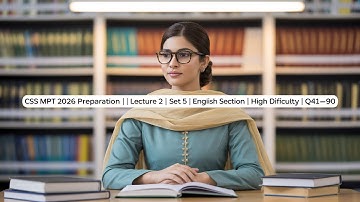 CSS MPT 2026 Preparation | Lecture 2 | Set 5 | English Section | High Difficulty | Q41–90