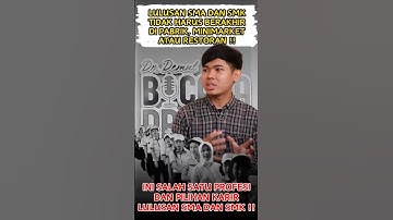 Ini caranya Lulusan SMA dan SMK jadi System Analyst - Agas Khaerul Fajar