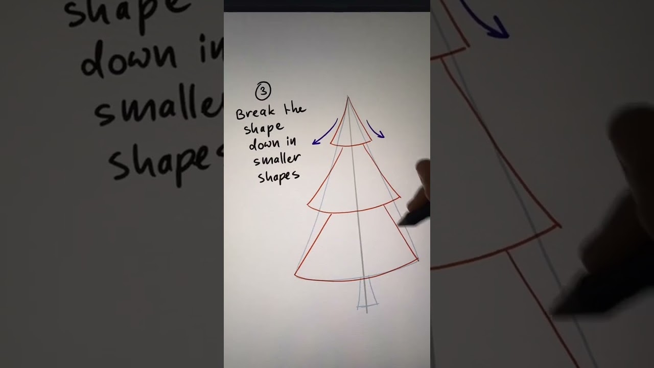 Let’s draw a pine tree | Drawing | digital art tutorial | ipad drawing | fanart | procreate