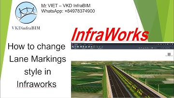 How to change Lane Markings style in Infraworks