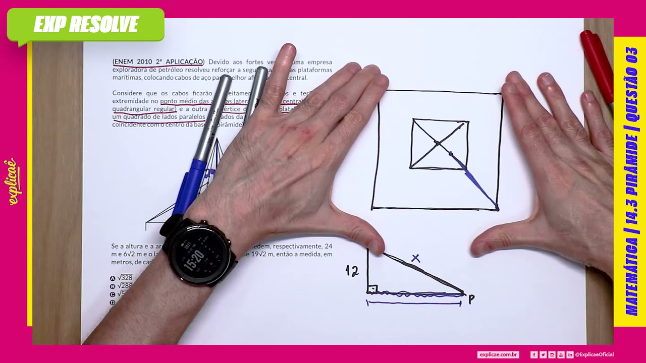 DEVIDO AOS FORTES VENTOS, UMA EMPRESA EXPLORADORA DE PETRÓLEO RESOLVEU REFORÇAR (...) | PIRÂMIDE