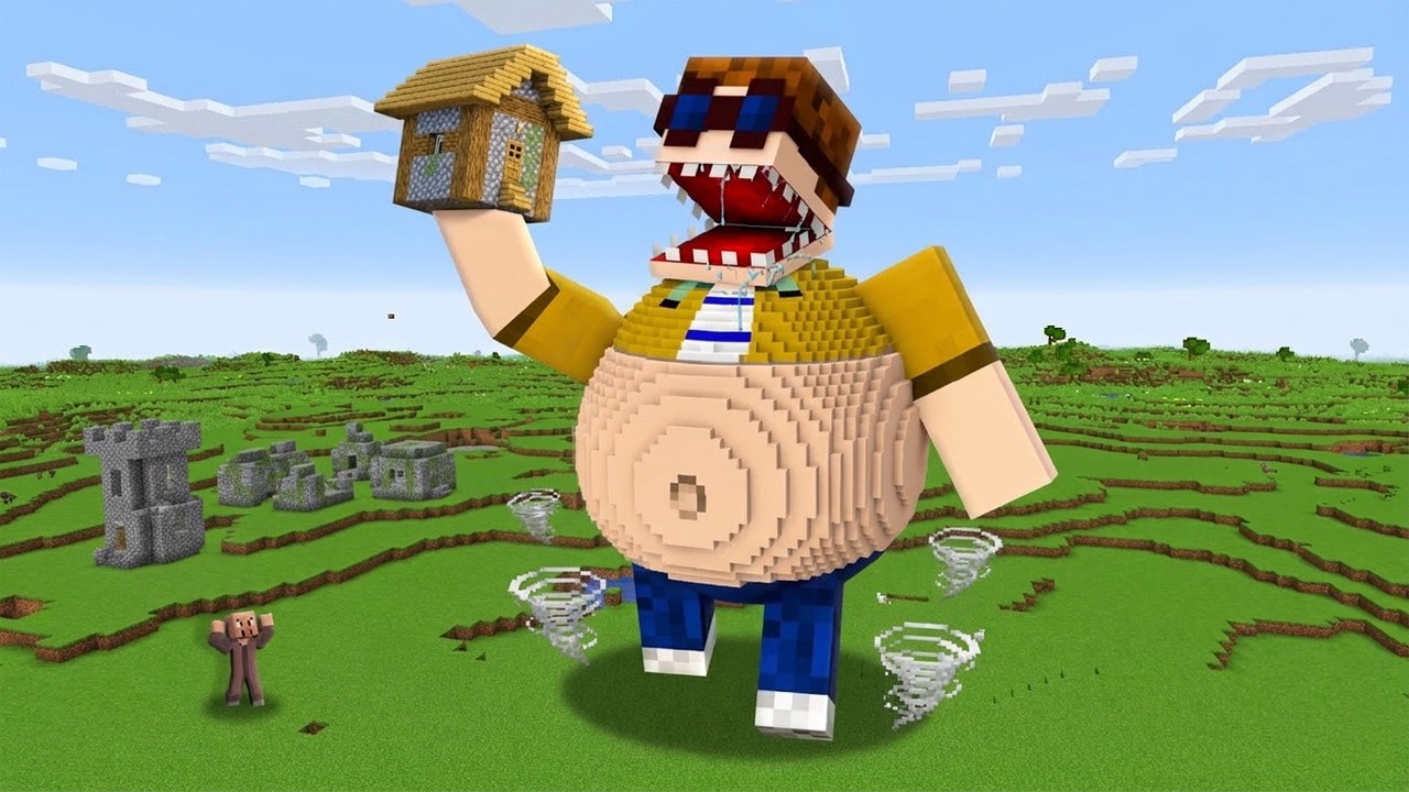 Minecraft, aber ICH ESSE HÄUSER!