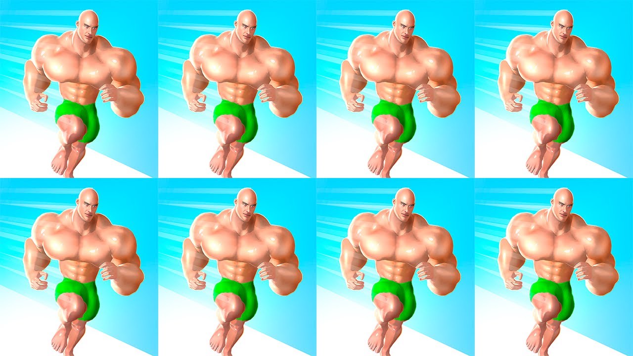 MUSCLE RUSH 💪 - All 24 Characters Unlocked - Levels 193 - 203 Completed (android, iOS) Gameplay 3D