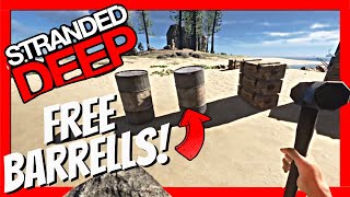 Stranded Deep Top Tips - How to transport Barrels and get FREE Barrels! screenshot 3