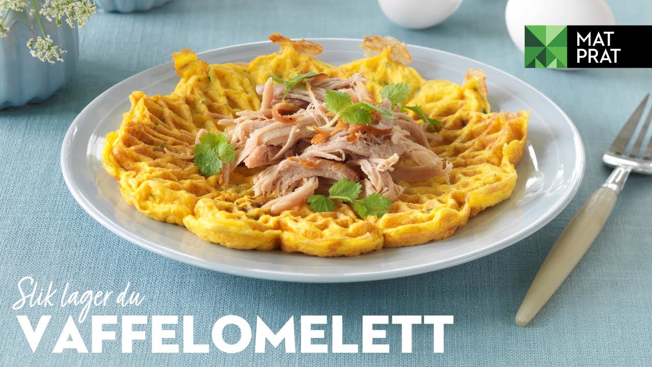 Vaffelomelett MatPrat YouTube