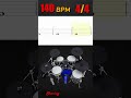 Whole Note On The Kick Drum Exercise - 6 ( 140 BPM - 4/4 )