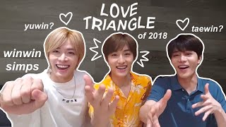 yuta & taeil being high key in love with winwin (vlive)