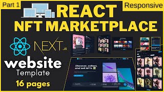 Build React NFT Marketplace Website Template | Responsive Design Website Template With React Js