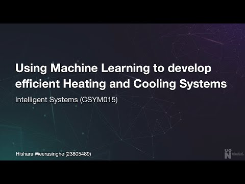 ML Model to increase Energy Efficiency of Heating & Cooling Systems