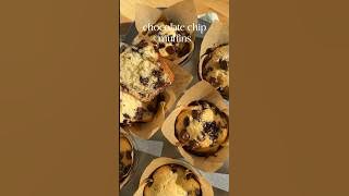Chocolate chip muffins #recipe #baking #easyrecipe #muffins #muffinrecipe