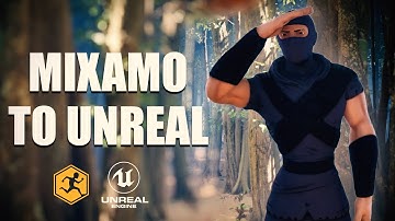 Mixamo animations to in Unreal Engine 5