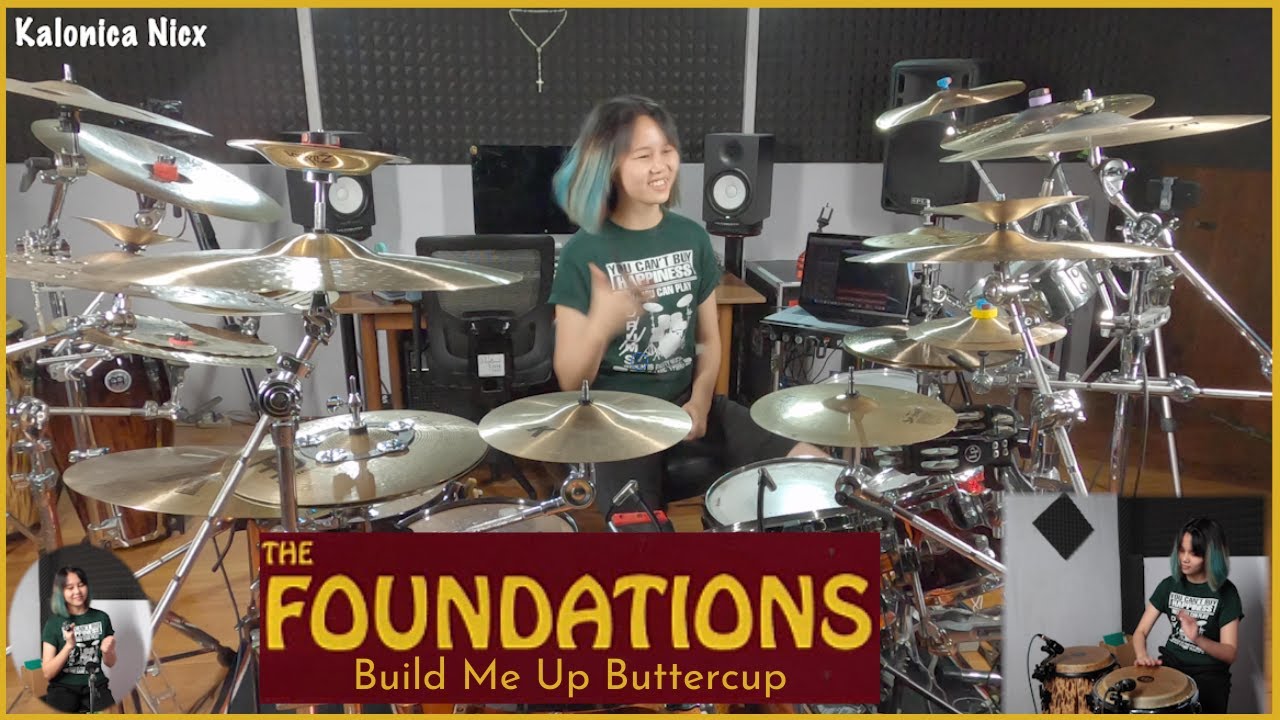 The Foundations - Build Me Up Buttercup [ cover ] Drums \u0026 Percussion by Kalonica Nicx