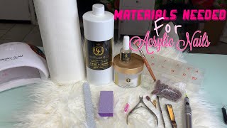 Materials Needed For Acrylic Nails | Nails For Beginners | Things to do nails at home Net Worth
