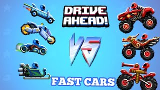 Using FAST cars in Battle Arena! Drive Ahead
