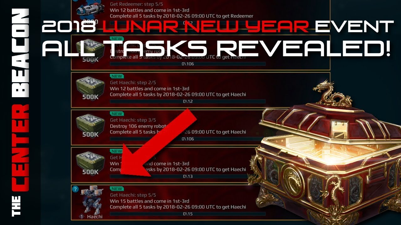 War Robots | 2018 Lunar New Year Event All Tasks! - YouTube