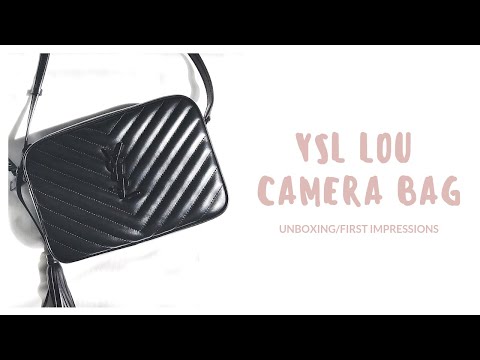 🖤SOLD🖤 YSL Lou Camera Bag in black with ruthenium hardware