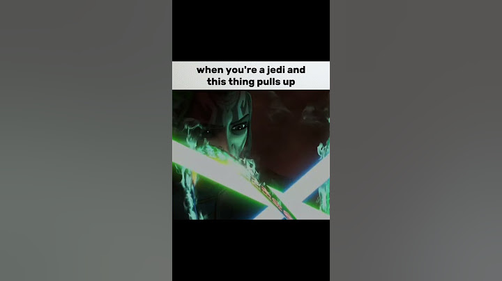 When you're a jedi and general grievous pulls up