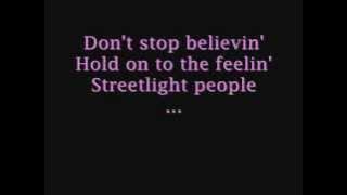 Journey - Don't Stop Believin' (LYRICS)