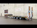 Max trailer  max100 semi trailer w 3 axles  doubles ramps