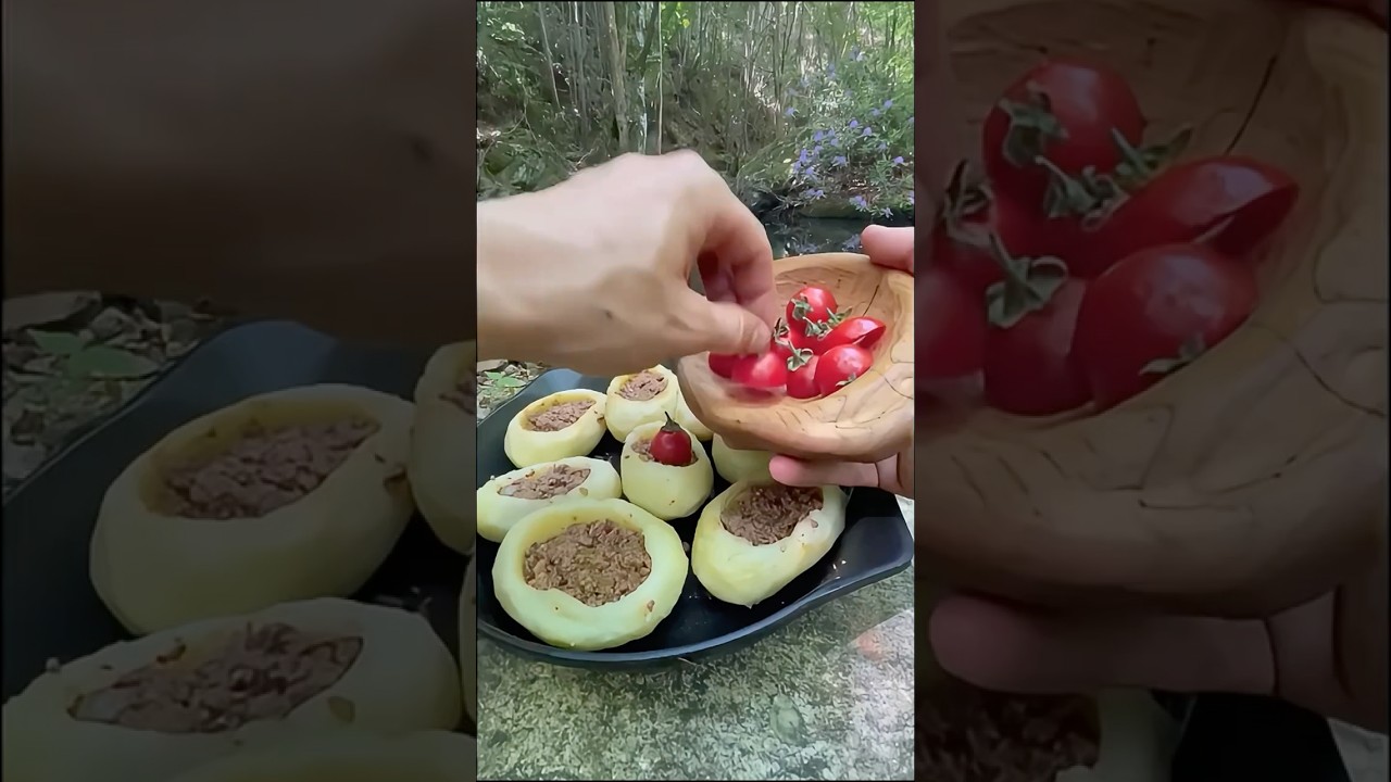 Outdoor Cooking Alone in the Woods. Eat or pass? 