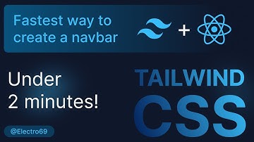 Navbar under 2 minutes! | Tailwind CSS tutorial
