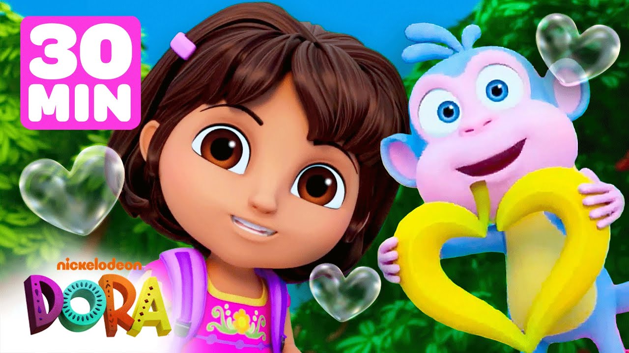 dora♡ Dora's Valentine's Day Adventures! ❤️ w/ Boots | 30 Minutes