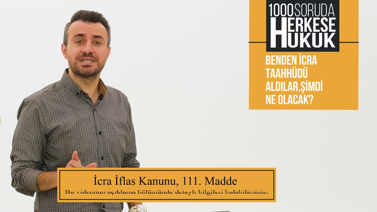 Benden İcra Taahhüdü Aldılar Şimdi Ne Olacak, Ödeyemezsem Ne olur I Herkese Hukuk