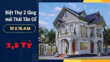 Choáng Ngợp Trước Mẫu Biệt Thự 2 Tầng Mái Thái Tân Cổ Siêu Đẹp 2,5 Tỷ Tại Thiệu Hóa Thanh Hóa