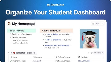 Organizing Your Study Dashboard in RemNote