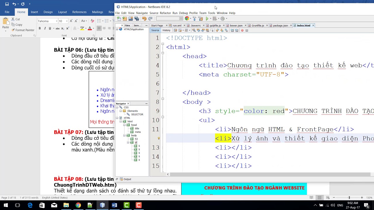 html ul New Update Bai 6 List trong html, thẻ ul li ol li | học lập trình web cơ bản với html css