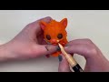 Me painting my Baby Jaguar 3D Printer figure