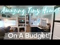 RV Tour Part 1 of 2 | RV Renovation Ideas On A Budget | Tiny House Tour | Full Time RV Living