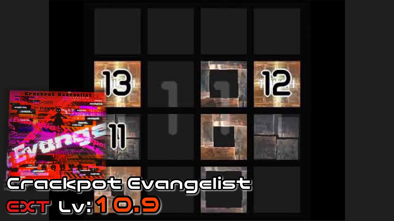 【MAXLv:10.9】Crackpot Evangelist(EXT) 譜面確認【jubeat Ave. Final Unlock × 1252notes】