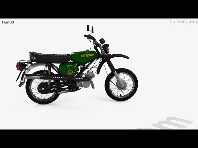 Simson S51 1980 3D model by Hum3D.com 