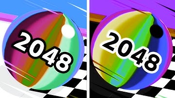 Ball Run 2048 🎱 vs Reverse  Speed Run Walkthrough , iOS Android Colour Run New Update ( part : 632 )