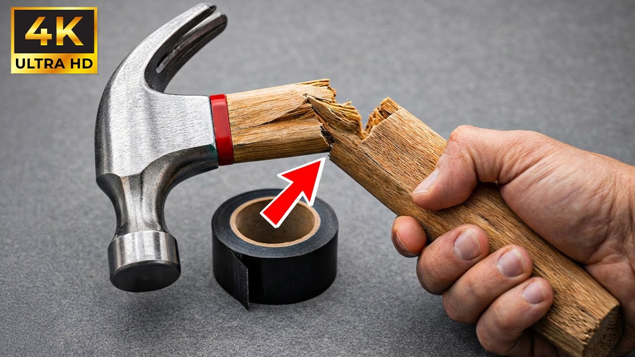 Миллионы людей до сих пор не знают! Как починить сломанную рукоятку молотка – просто, но эффективно.