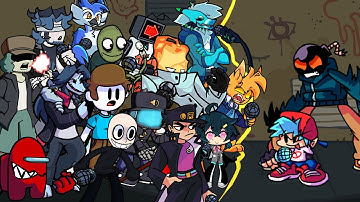 FNF Lo-Fight But Everyone Sings It (Lo-Fight but every turn a different character sings it)