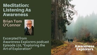 Meditation: Listening as Awareness -from Awareness Explorers 110, "Exploring the Art of Exploration"