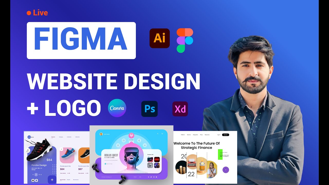 Live Class 1 - Figma Website Design + Logo | Complete UI/UX Urdu ...
