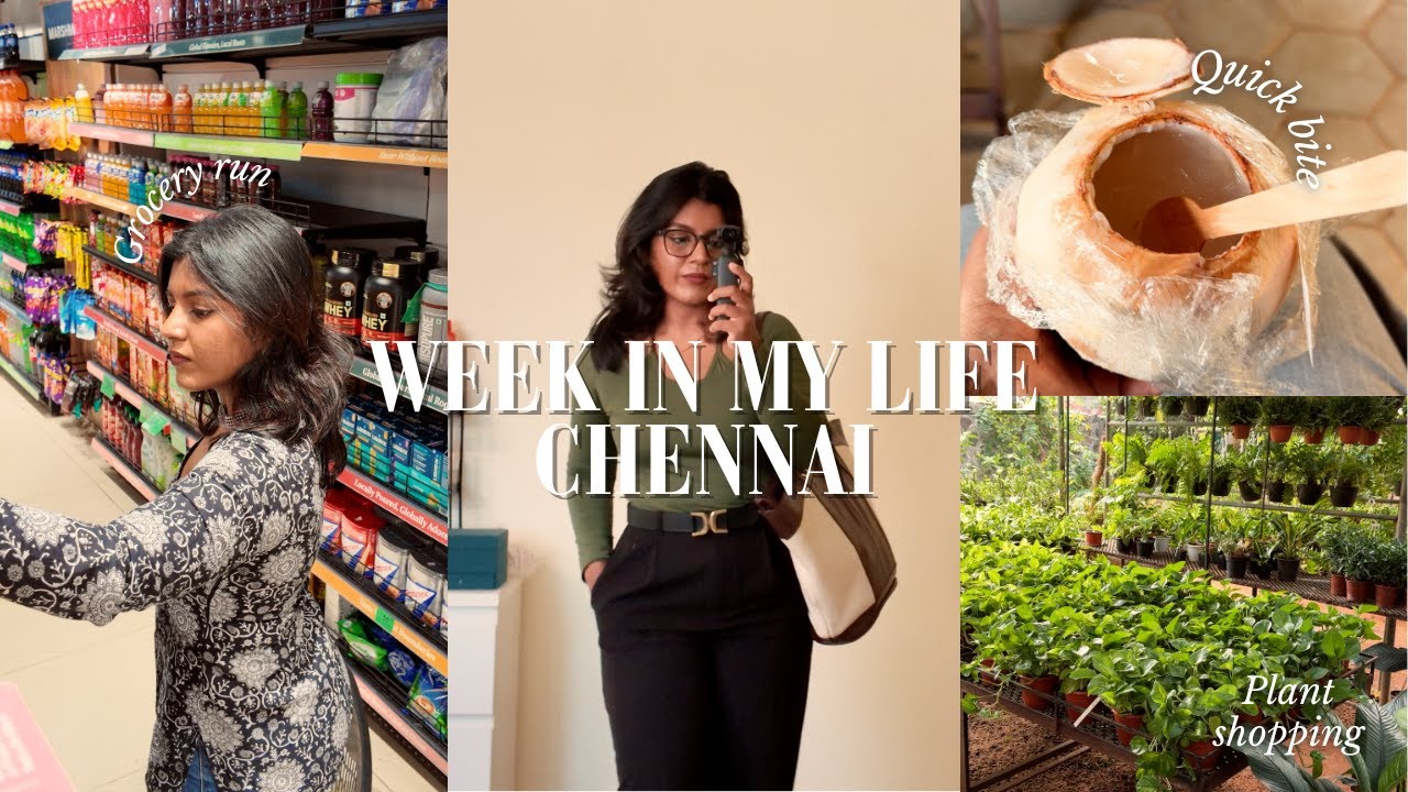 Week in the life of an introvert | Chennai | Gym | Grocery shopping | Plant shopping