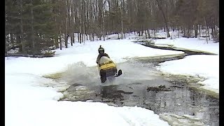 Skidoo Elans on THIN ICE!  EP #1.   POWERMODZ STILL RIDING!!!!