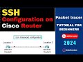 SSH Configuration on Cisco router in hindi | Packet tracer tutorial | CCNA
