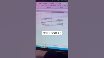 Static Current Date & Time In Excel #excelwalesir #ytvideosshort #exceltips #exceltricks #shortcut